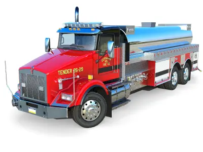 Four Trucks 3D Model Pack