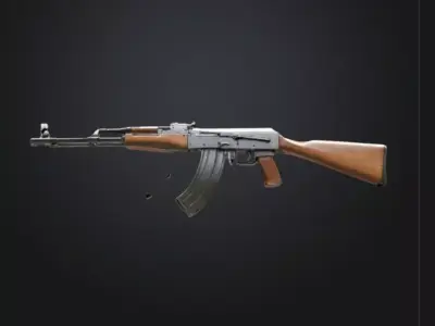 ak 47 assault rifle 3D model