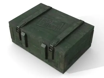 Military Case Low-poly 3D model purchase