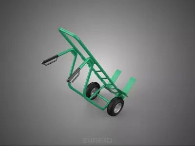 GREEN HAND TRUCK BAG HANDTRUCK TROLLEY FORK CART LIFTING DOLLY 2 3D model