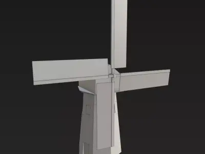 Wind Mill Low-poly 3D model purchase
