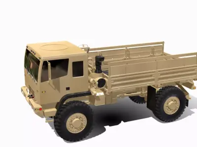 LMTV 4X4 USA Low-poly 3D model