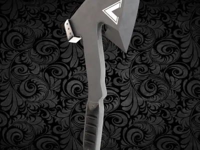 tactical axe Free low-poly 3D model