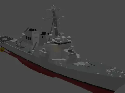 uss-arleigh burke  3D model 3D model