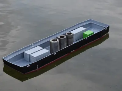 Barge FDM 3D print model