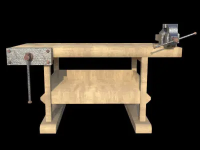 Workbench - PBR - Textured Low-poly 3D model