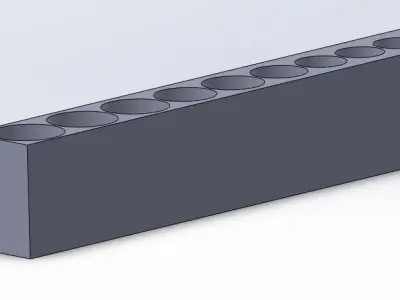 Socket Organizer - 3-8 in Drive Metric Color Coded Socket 3D print model