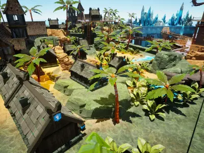 Chronos Terminus Game Environment UE FBX Low-poly 3D model