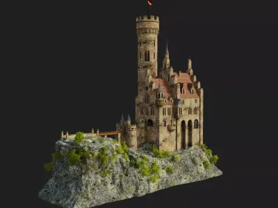Lichtenstein Castle 3D model