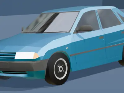 Game-Ready Car Free 3D Model Free low-poly 3D model