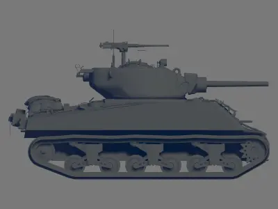 M4A3E2 3D model