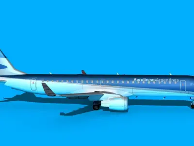 Embraer Emb-190 Aerolineas Argentinas 3D model