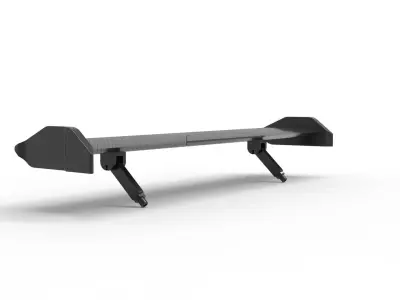 Modern spoiler tuning gear rc car  3D model
