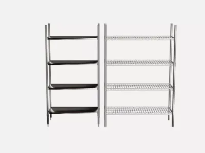  industrial wire rack 3D model