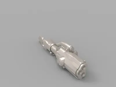 Assault Rifle 01 3D model