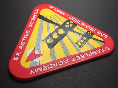 Starfleet Academy Logo Coaster 3D print model