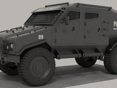 armoured vehicle Free 3D model