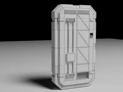 Sci-Fi Door v1 Free 3D model