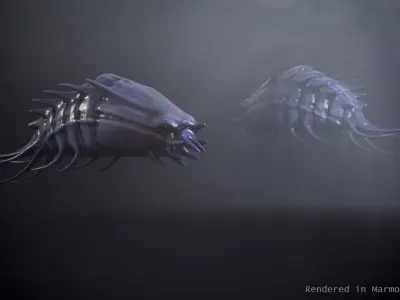 Sea creature1 - Game Ready Low-poly 3D model Low-poly 3D model