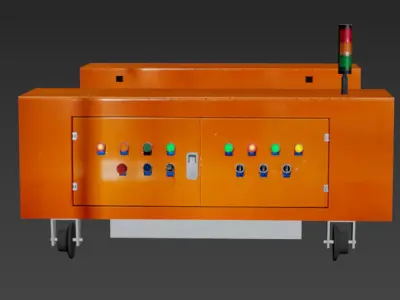 Shuttle equipment Low-poly 3D model