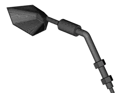 Motorcycle Mirror Cover 3D print model