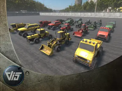 Special Vehicles Collection HQ - PBR Low-poly 3D model