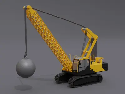 Construction vehicles  3D model