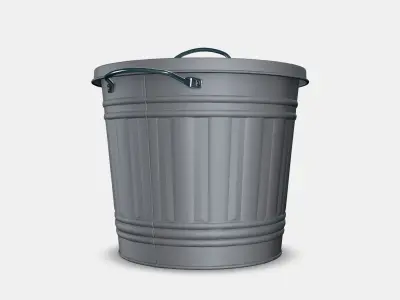 KNODD Bin with lid 1 Low-poly 3D model