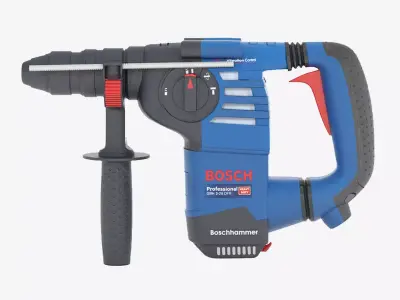 Bosch Professional GBH 3-28 DFR Rotary Hammer Low-poly 3D model