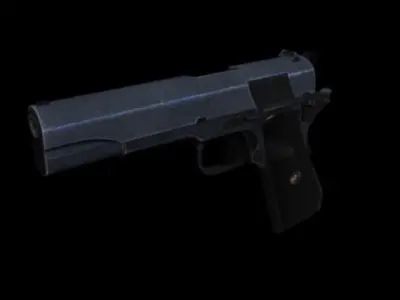 Modern Pistol 4 Low-poly 3D model