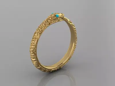 snake ring 3D print model