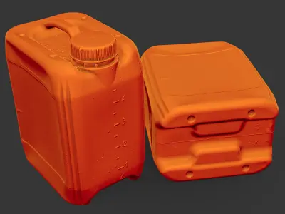 Plastic Jerrycan Low-poly 3D model purchase