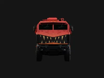 Military truck  Low-poly 3D model by Garage-B14