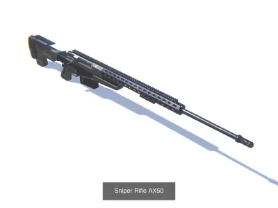 Sniper Rifles Bundle 3D Model Pack