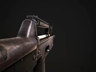A91 Assault Rifle Low-poly 3D model