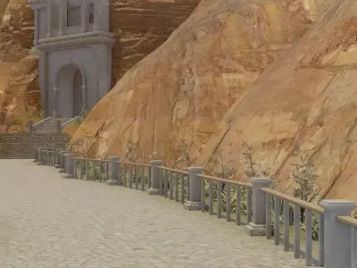 Ancient Canyon City 3D model