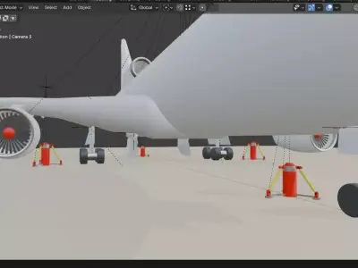airplane Free 3D model 5
