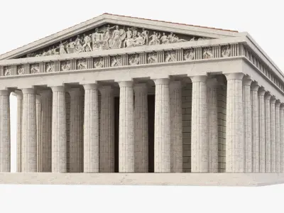 Greek Temple Parthenon 3D model