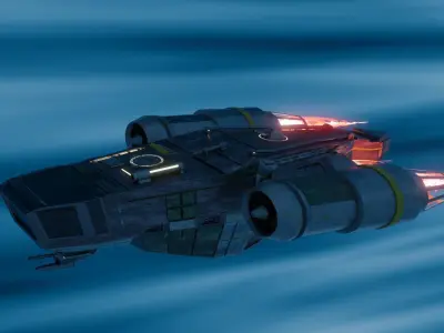 Scifi Star Wars Ship 3D model