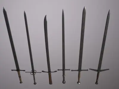 Sword pack Low-poly 3D model shop