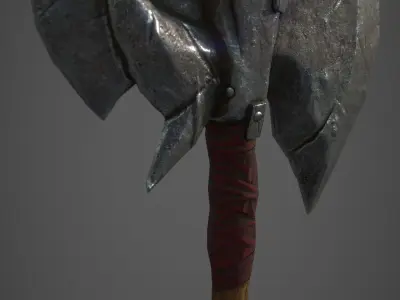 axe viking Low-poly 3D model