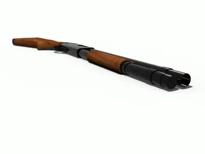 remington 870 Low-poly 3D model