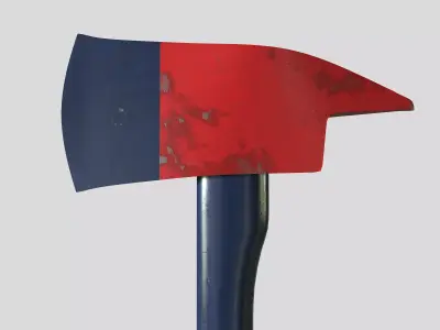 Fire Axe Game Ready 3D model