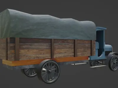 Brockway K-2   Low-poly 3D model