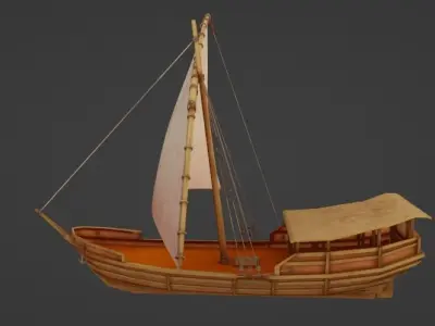 Sail Ship 3D model get