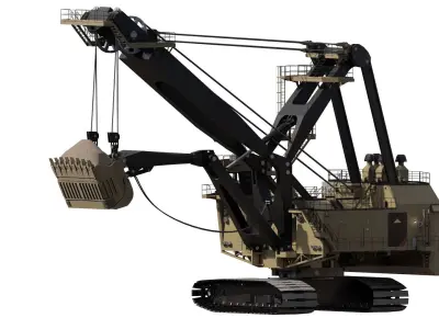 Electric Rope Shovel 3D model