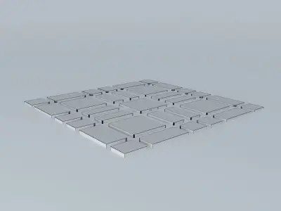 Cityscape 1 set of squares 3D model