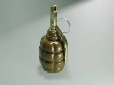 Grenade F1 Low-poly 3D model purchase