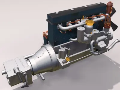 Engine RR Phantom II 3D model