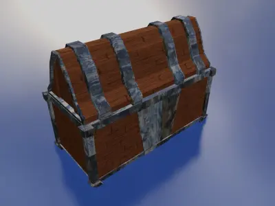 Pirate Box Free low-poly 3D model